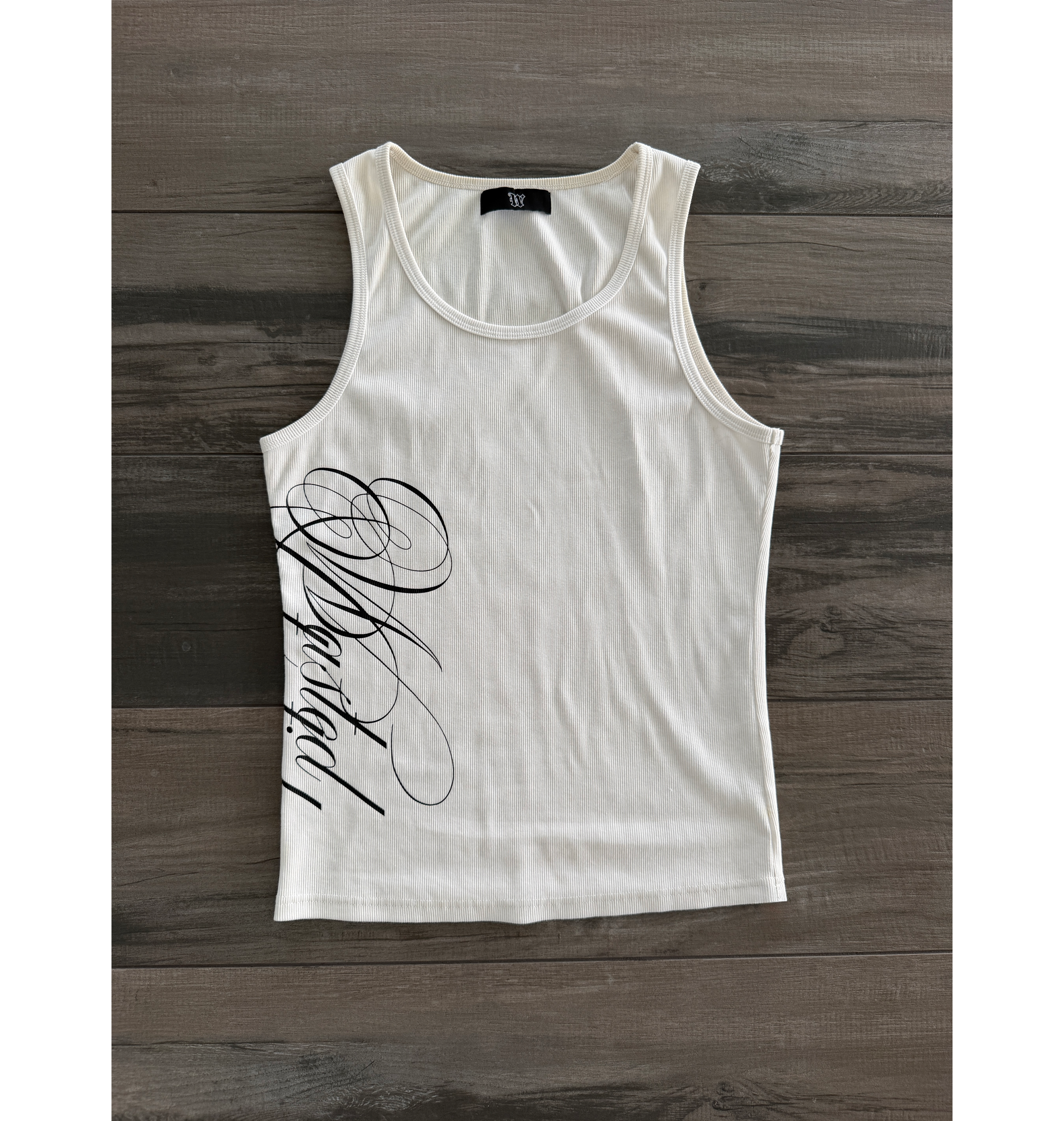 SCRIPT TANKS - WHITE